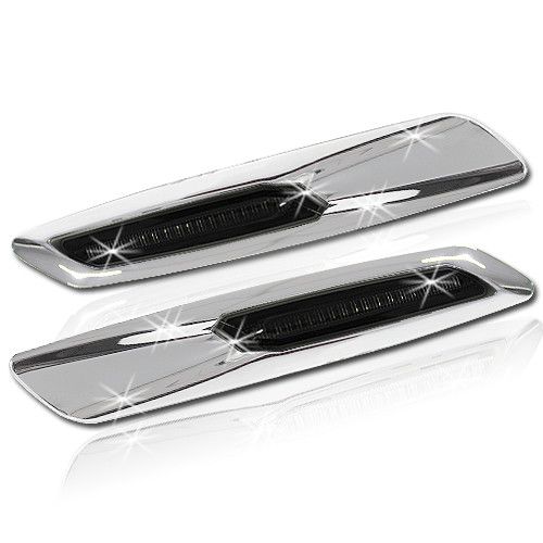 products/295/plcbd001b_bmw_led_silver_chromed_sidemarker_grey_len_.jpg - LED SIJALICE, BOCNI DYNAMIC MIGAVCI - BMW - CHROMED - SMOKE LENS 001B - Xenon Svetla Beograd